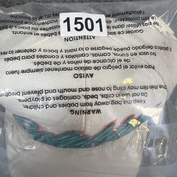 Miami Dolphins Men's Hat Cap Strap Back White Teal NFL Football Script Throwback - Picture 11 of 11